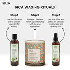 Rica Cotton Milk Pre-Wax Gel Cleansing Waxing Hair Cleaning with Naural Extracts for Hydration & Softening Skin
