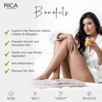 Rica Golden Liposoluble Hair Removal Wax For All Skin Types, With Natural Ingredients