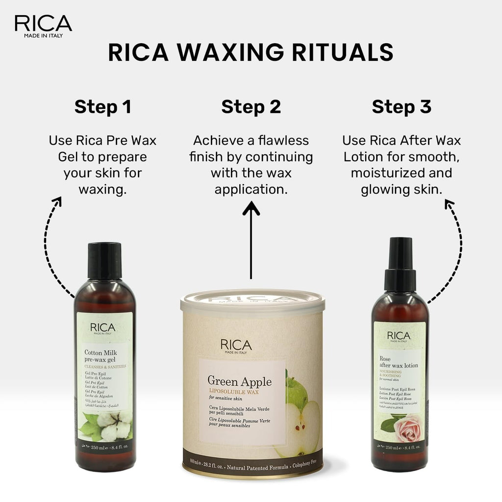 Rica Green Apple Liposoluble Wax For Sensitive Skin