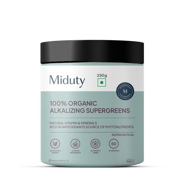 Miduty by Palak Notes 100% Organic Alkalizing Super Greens Powder Hover Image