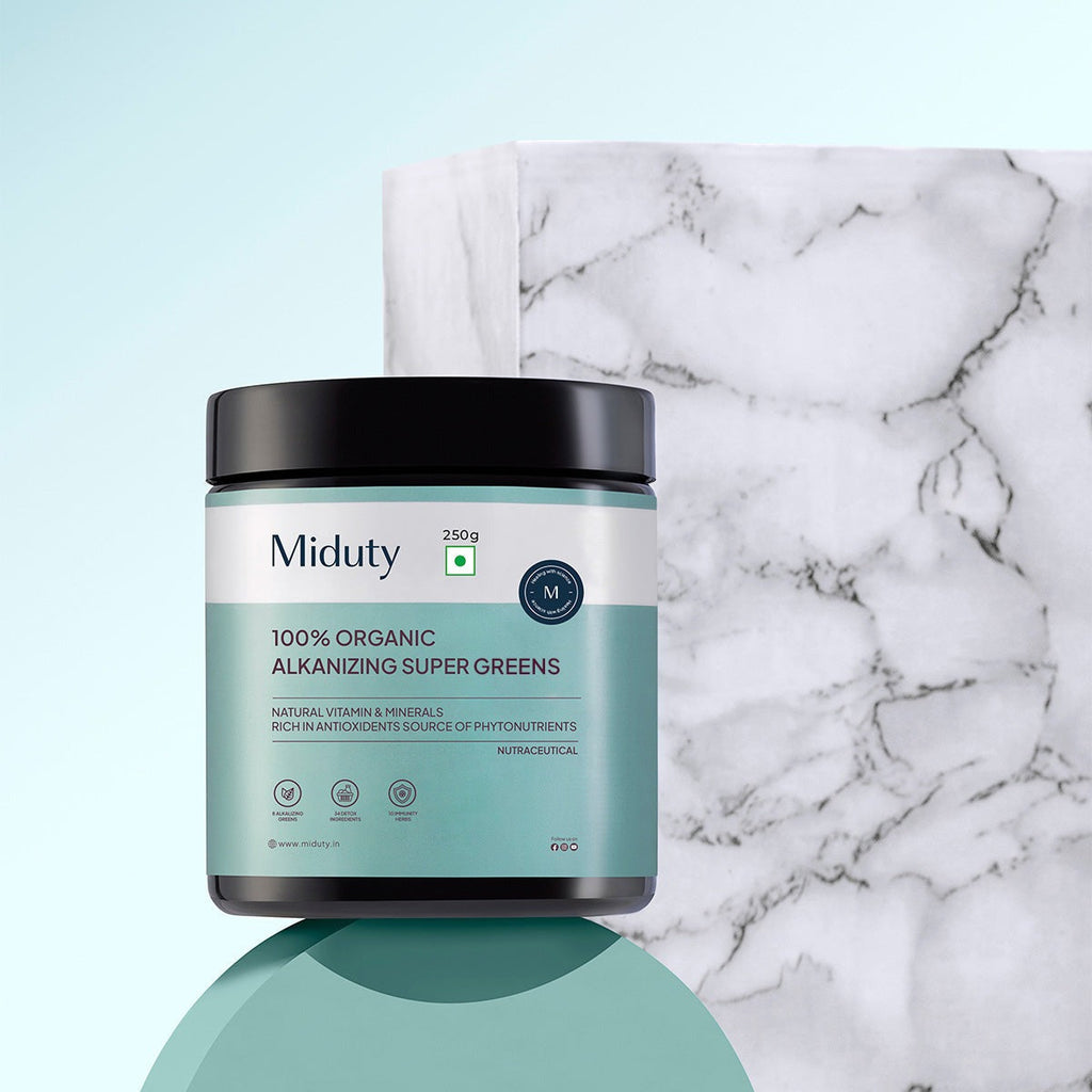 Miduty by Palak Notes 100% Organic Alkalizing Super Greens Powder