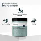 Miduty by Palak Notes 100% Organic Alkalizing Super Greens Powder