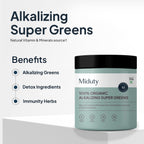 Miduty by Palak Notes 100% Organic Alkalizing Super Greens Powder