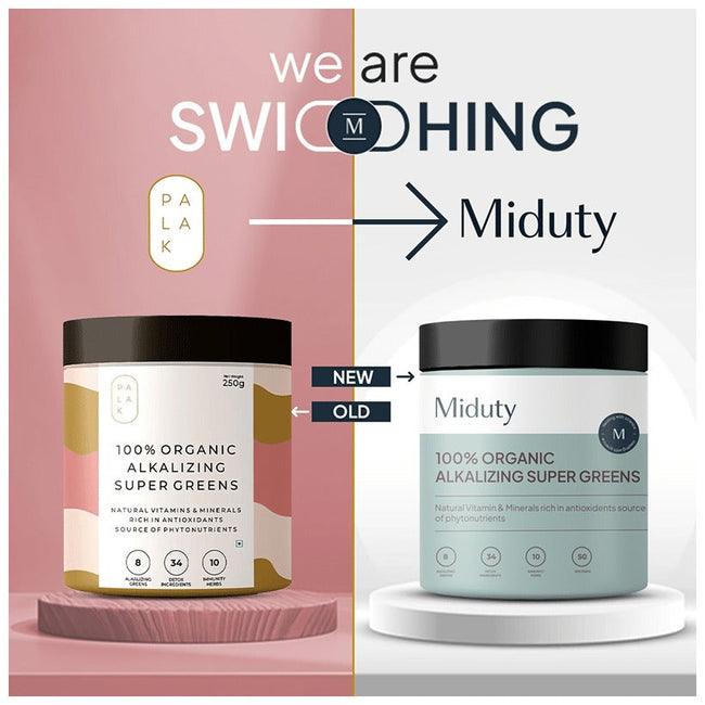 Miduty by Palak Notes 100% Organic Alkalizing Super Greens Powder Main Image