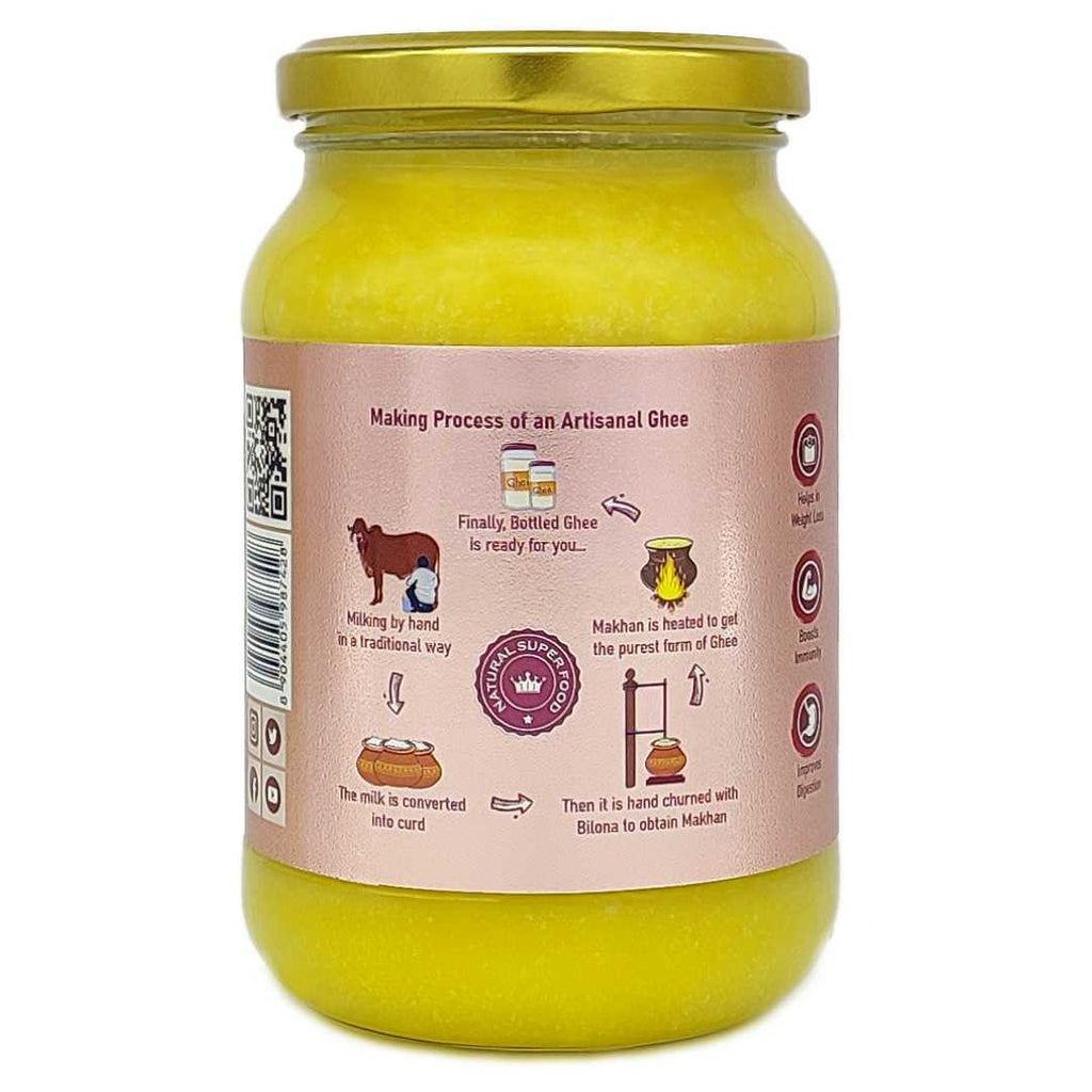 Nature's Trunk A2 Gir Cow Ghee - A2 Desi Gir Cow Ghee, Desi Ghee, Pure A2 Cow Ghee, free-grazing Grass-fed A2 Desi Ghee