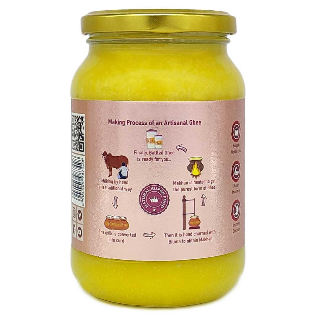 Nature's Trunk A2 Gir Cow Ghee - A2 Desi Gir Cow Ghee, Desi Ghee, Pure A2 Cow Ghee, free-grazing Grass-fed A2 Desi Ghee