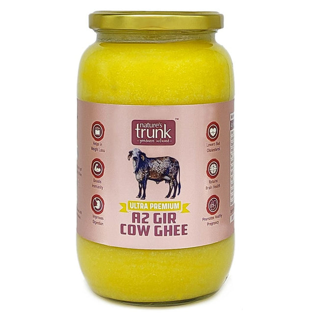 Nature's Trunk A2 Gir Cow Ghee - A2 Desi Gir Cow Ghee, Desi Ghee, Pure A2 Cow Ghee, free-grazing Grass-fed A2 Desi Ghee Main Image