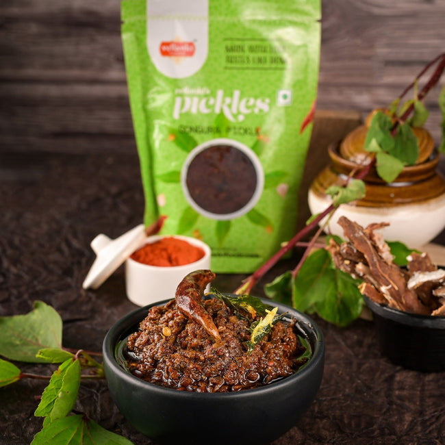 Vellanki Foods Roselle Pickle - Ambadi Achaar - Gongura Pickle | Authentic Telugu Style Gongura Pickle | Traditional South Indian Pickles Hover Image