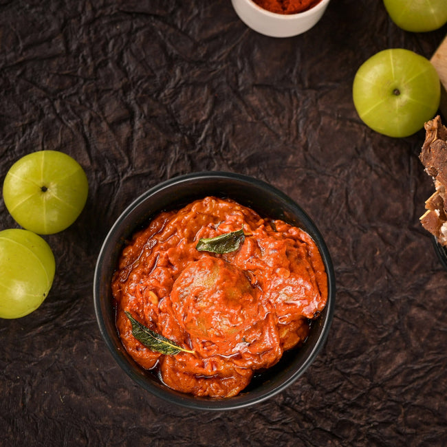 Vellanki Foods - Amla Red Chilli Pickle / Aanvala Laal mirch Achaar Main Image