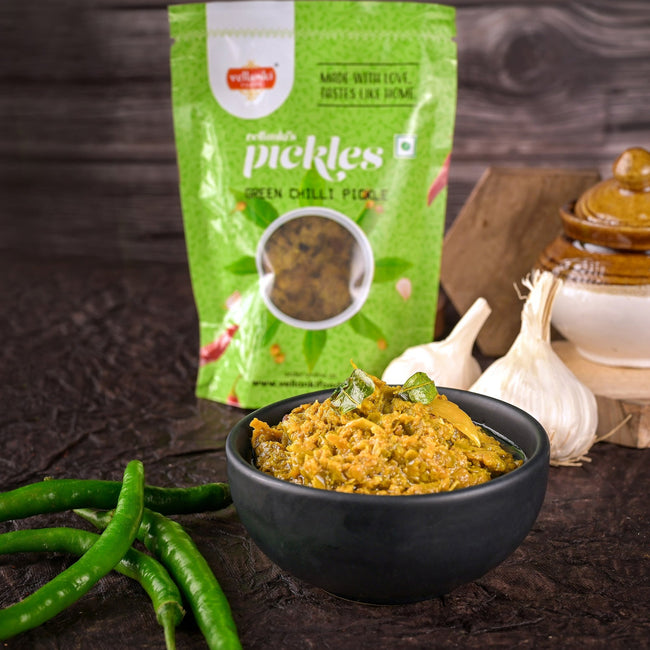Vellanki Foods - Green Chilli Pickle / Hari Mirch Ka Achaar Hover Image