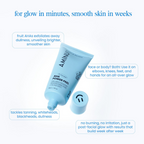 AHA Power Peel – Instantly Brightens Dull, Congested, Tanned Skin – 5 Min, At-Home Facial