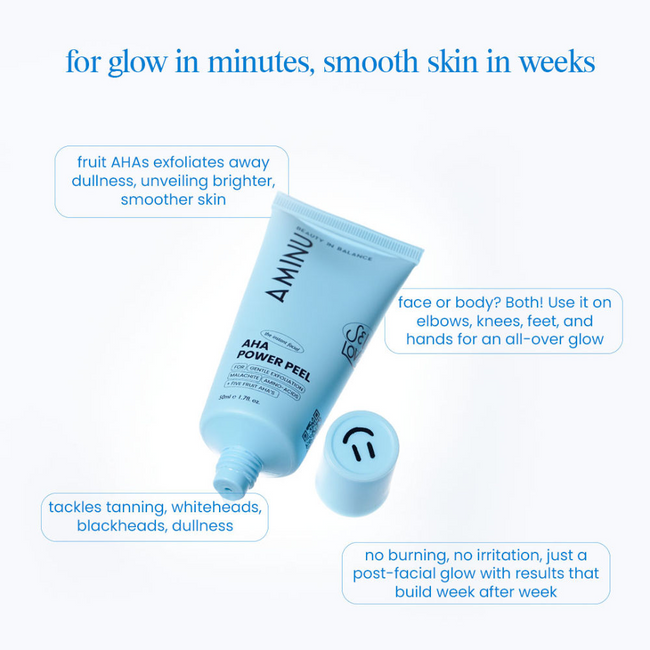 AHA Power Peel – Instantly Brightens Dull, Congested, Tanned Skin – 5 Min, At-Home Facial Main Image