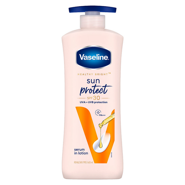Vaseline Healthy Bright Sun + Pollution Protection SPF 30 Body Lotion Hover Image