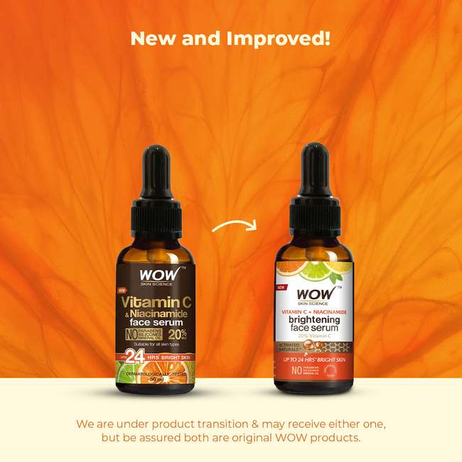 Wow Skin Science Vitamin C & Niacinamide Brightening Face Serum Main Image