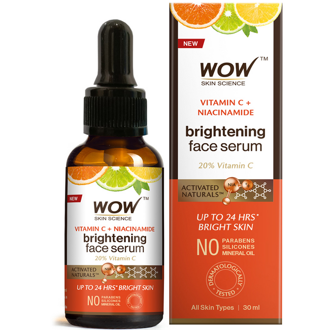 Wow Skin Science Vitamin C & Niacinamide Brightening Face Serum Hover Image