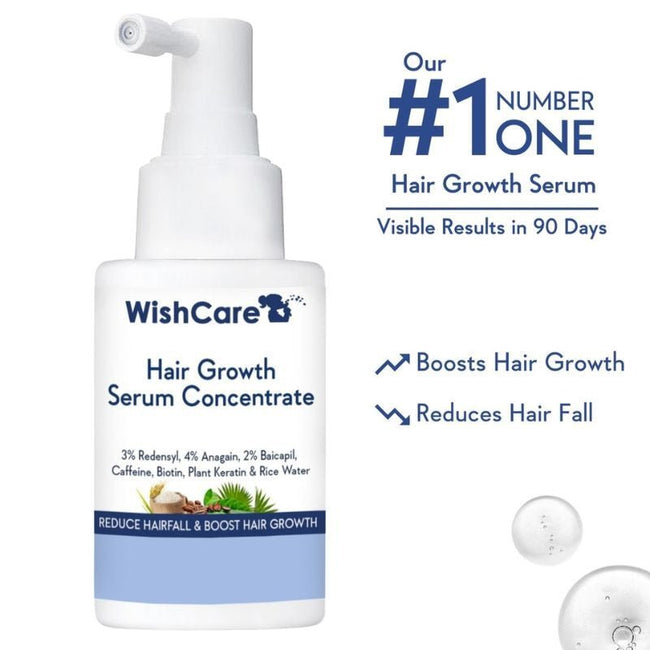 Wishcare Hair Growth Serum Concentrate With 3% Redensyl, 4% Anagain, Rice Water, Biotin Main Image