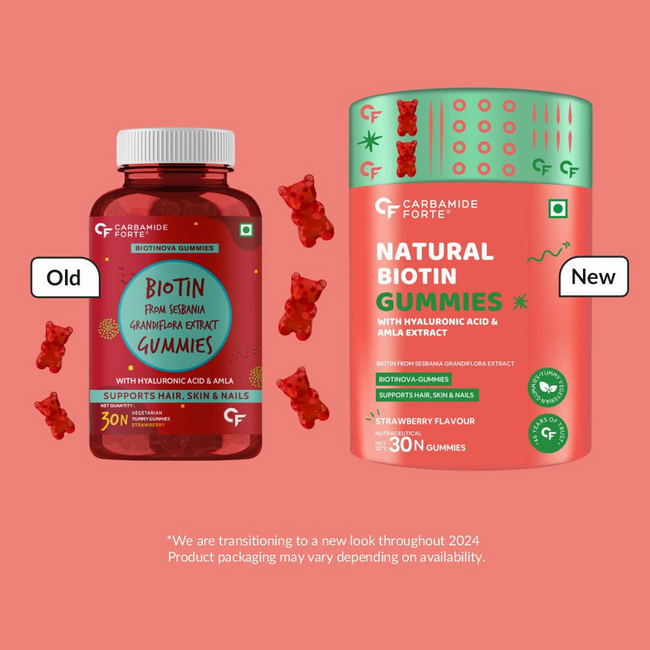 Carbamide Forte Biotin From Sesbania Extract Gummies - Strawberry Main Image