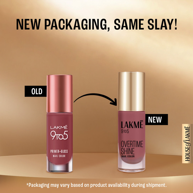 Lakme 9 to 5 Primer + Gloss Nail Colour - Red Alert Main Image