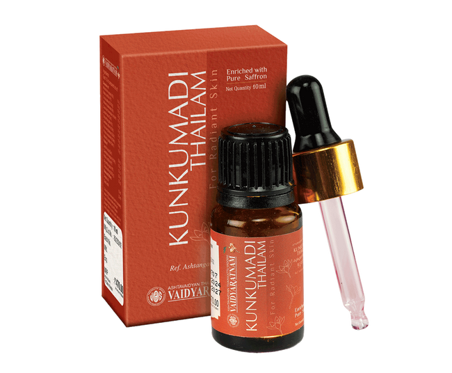 Vaidyaratnam Kunkumadi Tailam Hover Image