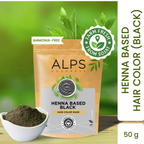 Alps Goodness Henna Based Hair Color Powder - Black