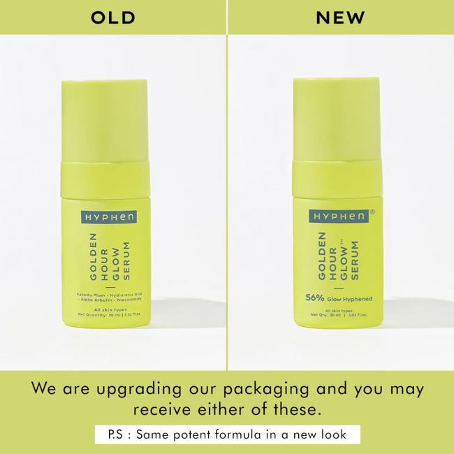 Hyphen By Kriti Sanon Golden Hour Glow Serum With Niacinamide, Alpha Arbutin, Hyaluronic Acid & Kakadu Plum, For Men & Women Main Image