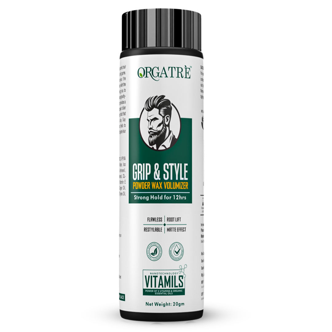 Orgatre Grip And Style Hair Volumizing Powder Wax, Strong hold For 12 Hrs Hair Wax