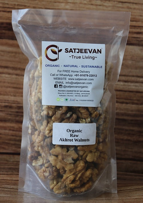 Satjeevan Organic Raw Akhrot Walnuts Hover Image