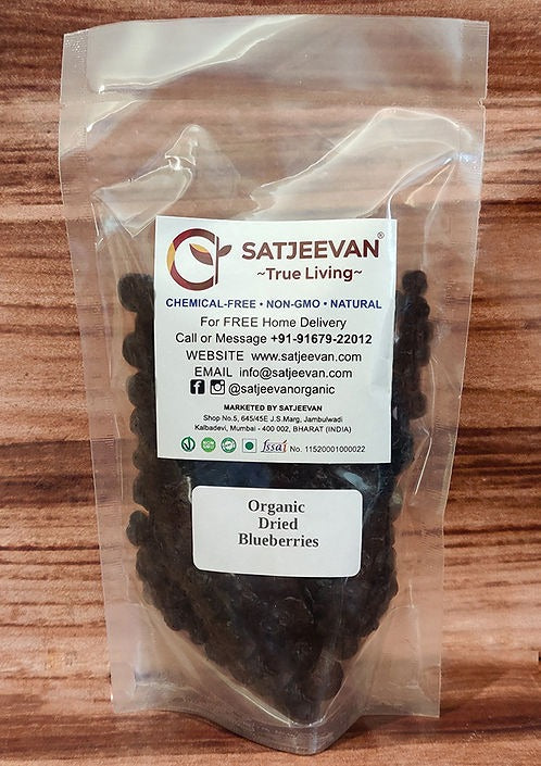 Satjeevan Organic Dried Blueberries Hover Image