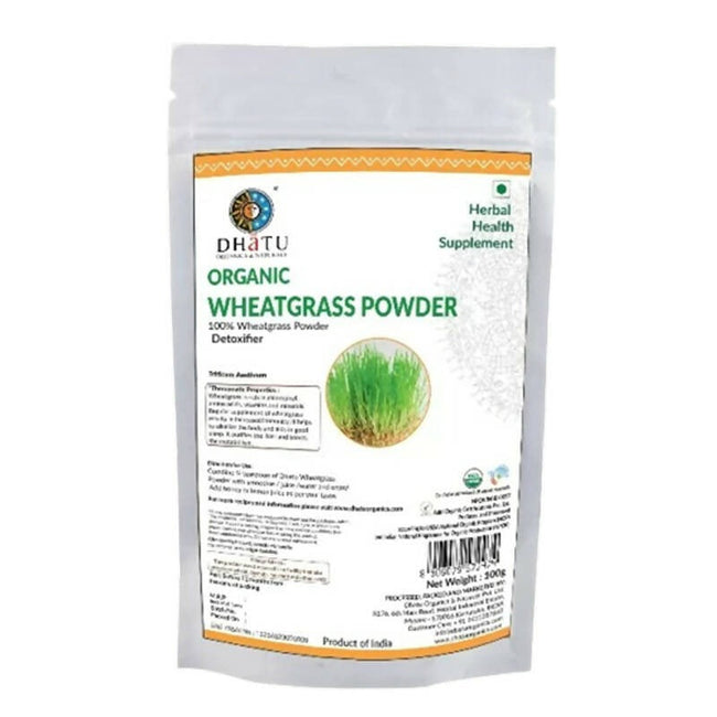 Dhatu Organics & Naturals Wheatgrass Powder Hover Image
