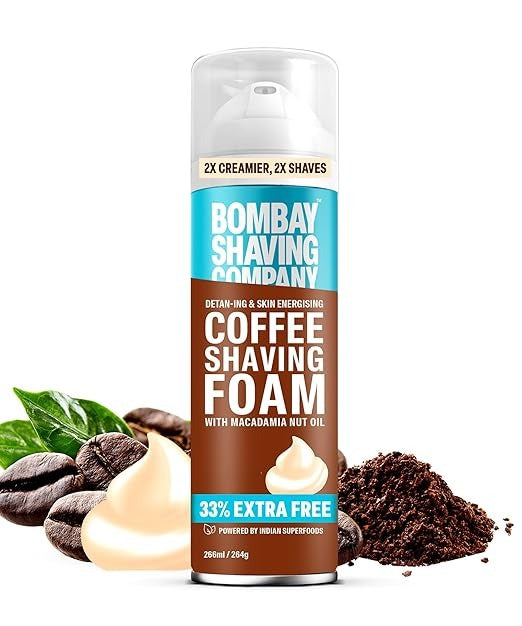 Bombay Shaving Company Coffee Shaving Foam with Macadamia Nut Oil Hover Image
