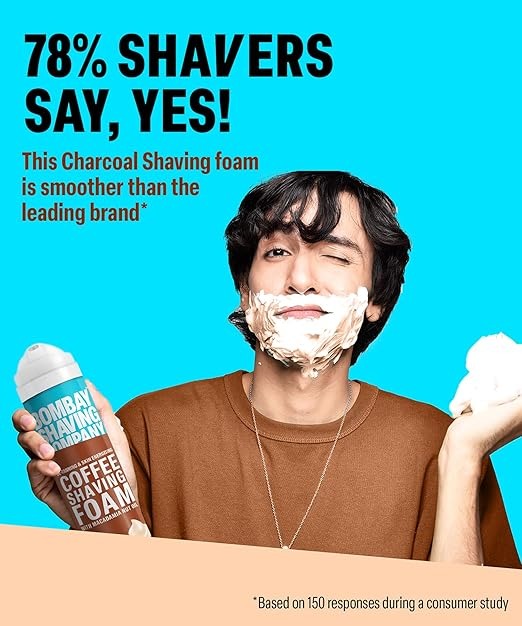 Bombay Shaving Company Coffee Shaving Foam with Macadamia Nut Oil