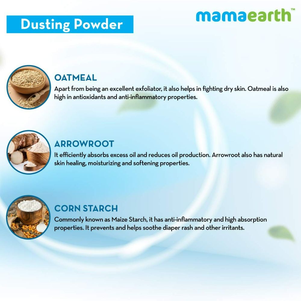 Mamaearth Dusting Baby Powder For Calms & Relaxes Skin, Prevents Diaper Rash