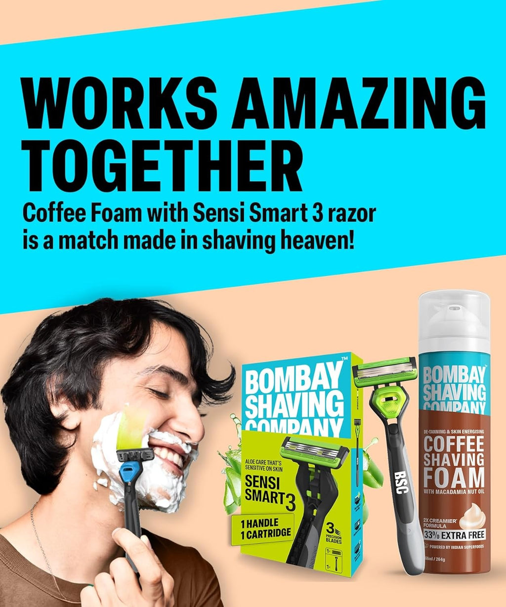 Bombay Shaving Company Coffee Shaving Foam with Macadamia Nut Oil