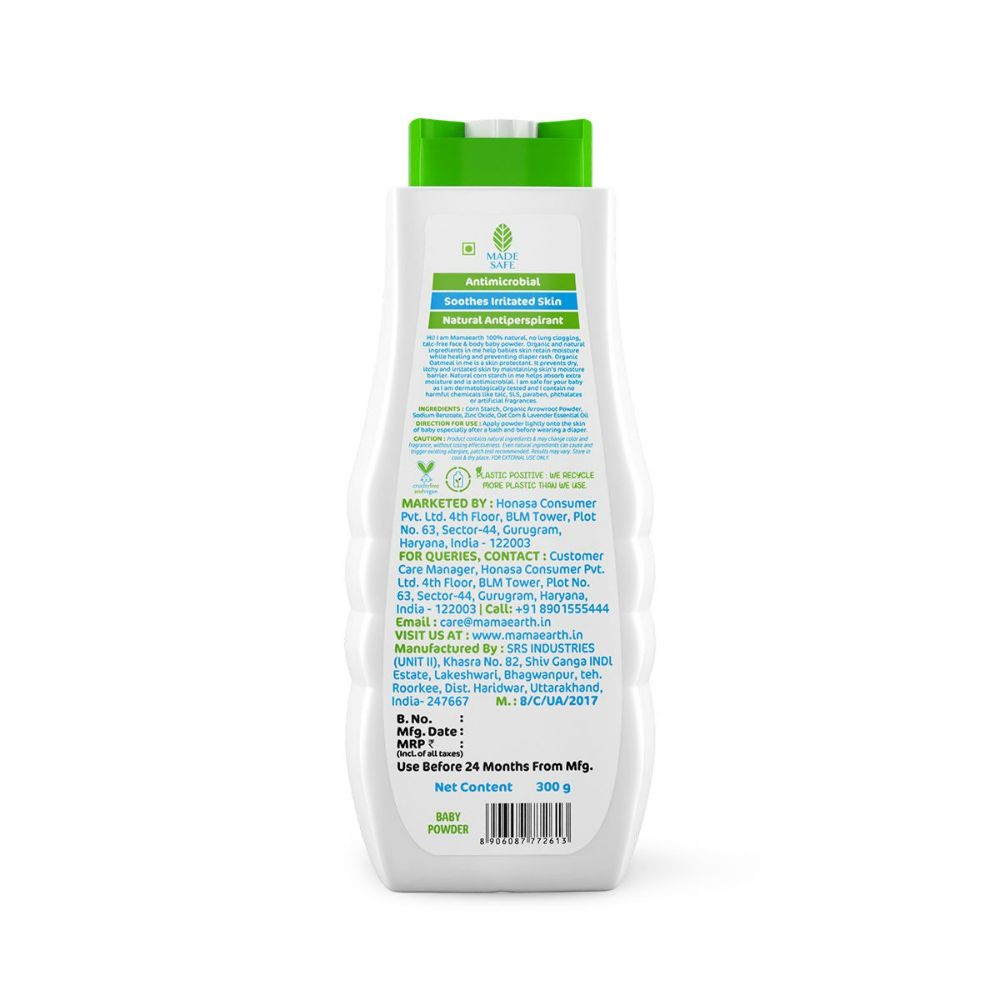Mamaearth Dusting Baby Powder For Calms & Relaxes Skin, Prevents Diaper Rash