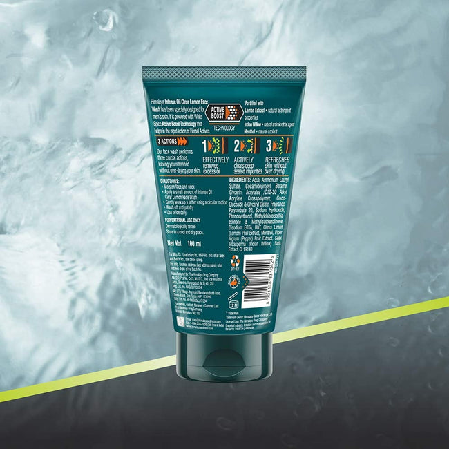 Himalaya Men Intense Oil Clear Lemon Face Wash Main Image