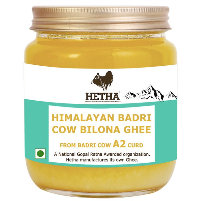 Hetha Himalayan Badri Cow A2 cultured Bilona Ghee / A2 Ghee | Organic and Pure Cow Ghee | Made From Grass Fed A2 Cow's Milk Hover Image