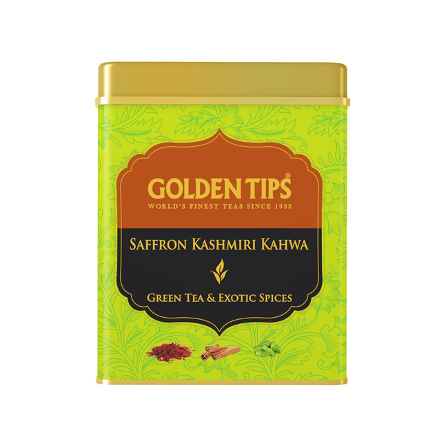 Golden Tips Kashmiri Kahwa Green Tea - Tin Can Hover Image