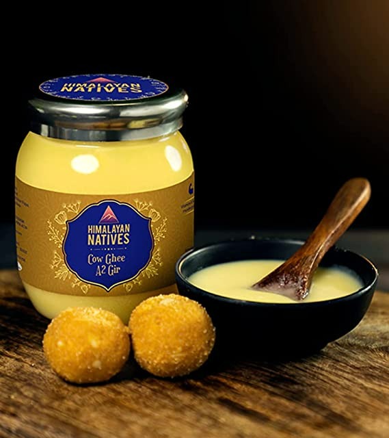 Himalayan Natives A2 Gir Cow Ghee | Homemade A2 Cow Desi Ghee | Traditional Charned Ghee