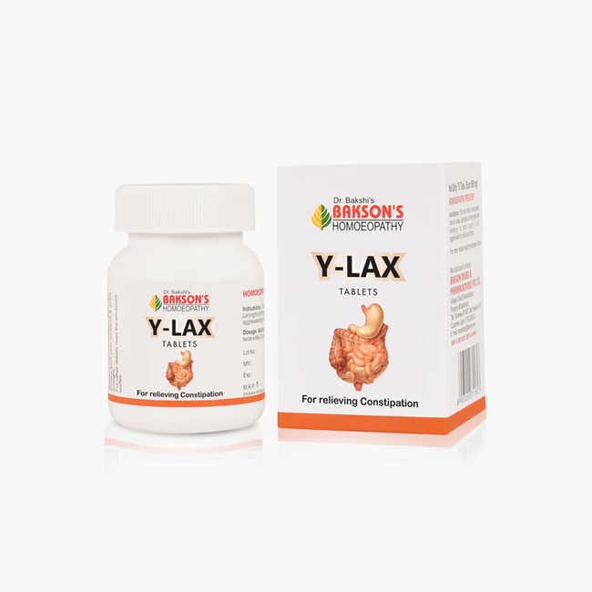 Bakson's Homeopathy Y-Lax Tablet Main Image