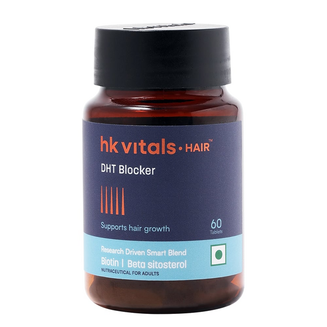 HK Vitals DHT Blocker With Biotin Tablets for Reduces Hair Fall, Stimulates Hair Growth Hover Image