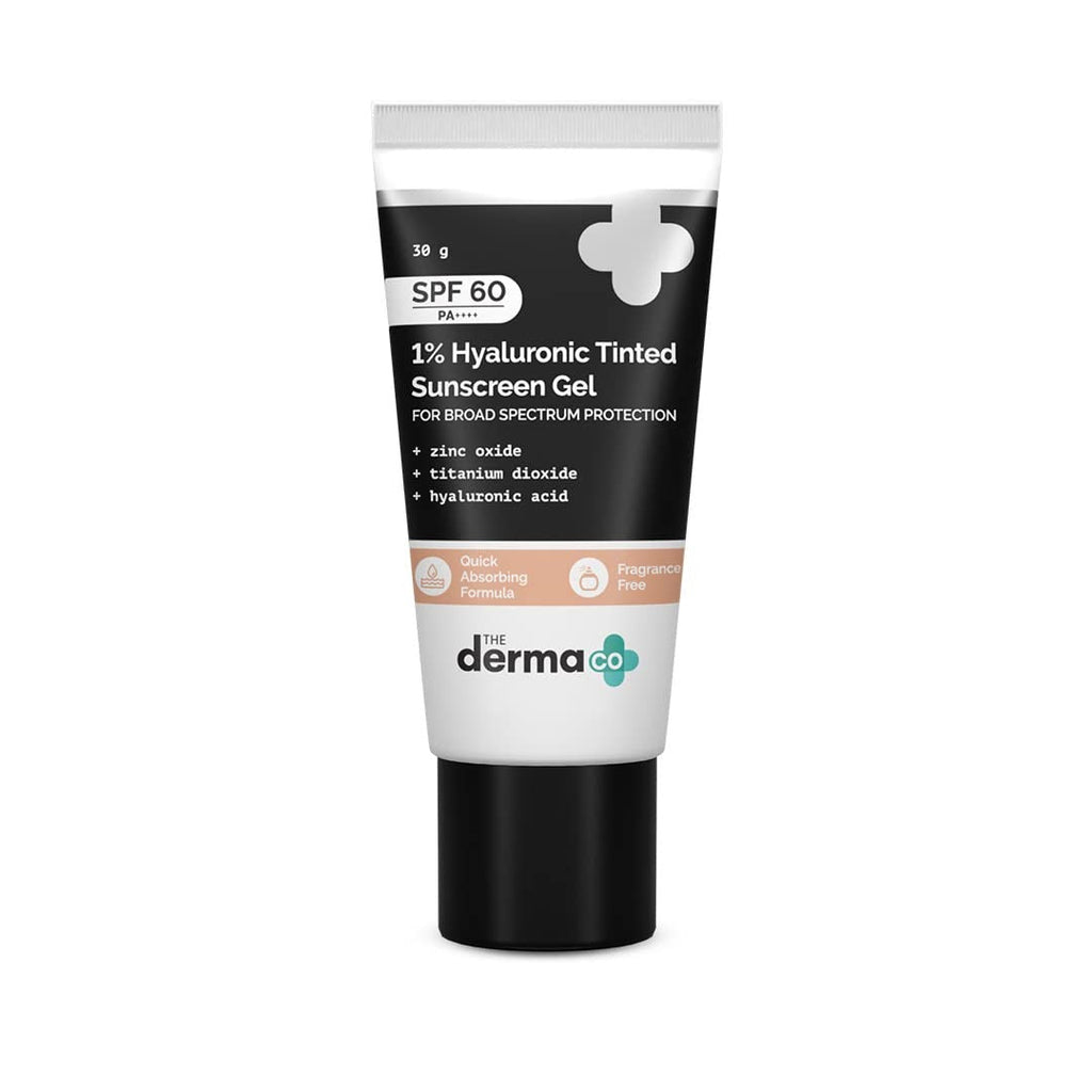 The Derma Co 1% Hyaluronic Tinted Sunscreen Gel