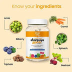 Zingavita Sharp Eye Gummies for Kids (Strawberry Mix Flavor)