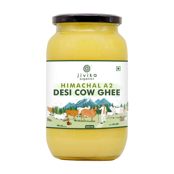 Jivika Naturals A2 Desi Cow Ghee | 100% Desi Gir Cow Ghee | A2 Milk Certified Ghee Main Image