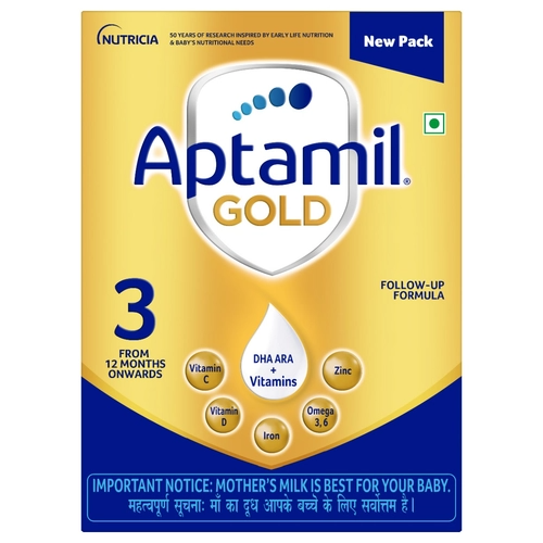 Aptamil Gold Follow-Up Formula Stage 3 Powder (From 12 Months Onwards) Hover Image
