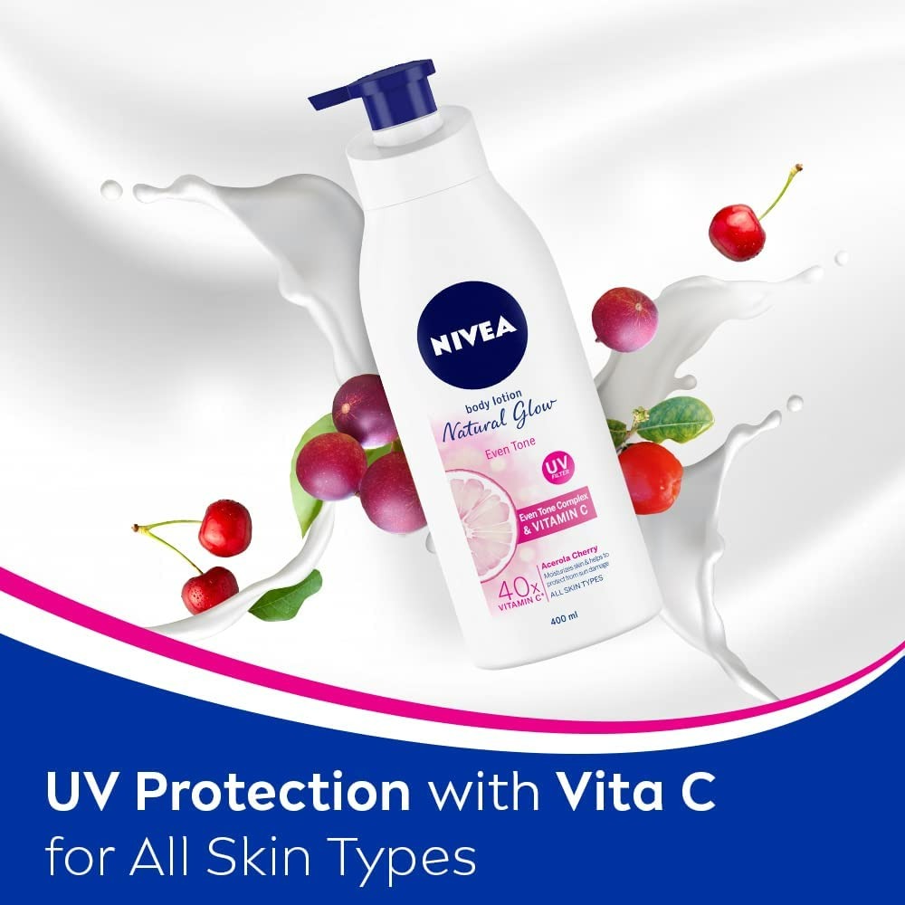 Nivea Body Lotion Natural Glow Even Tone UV Protect