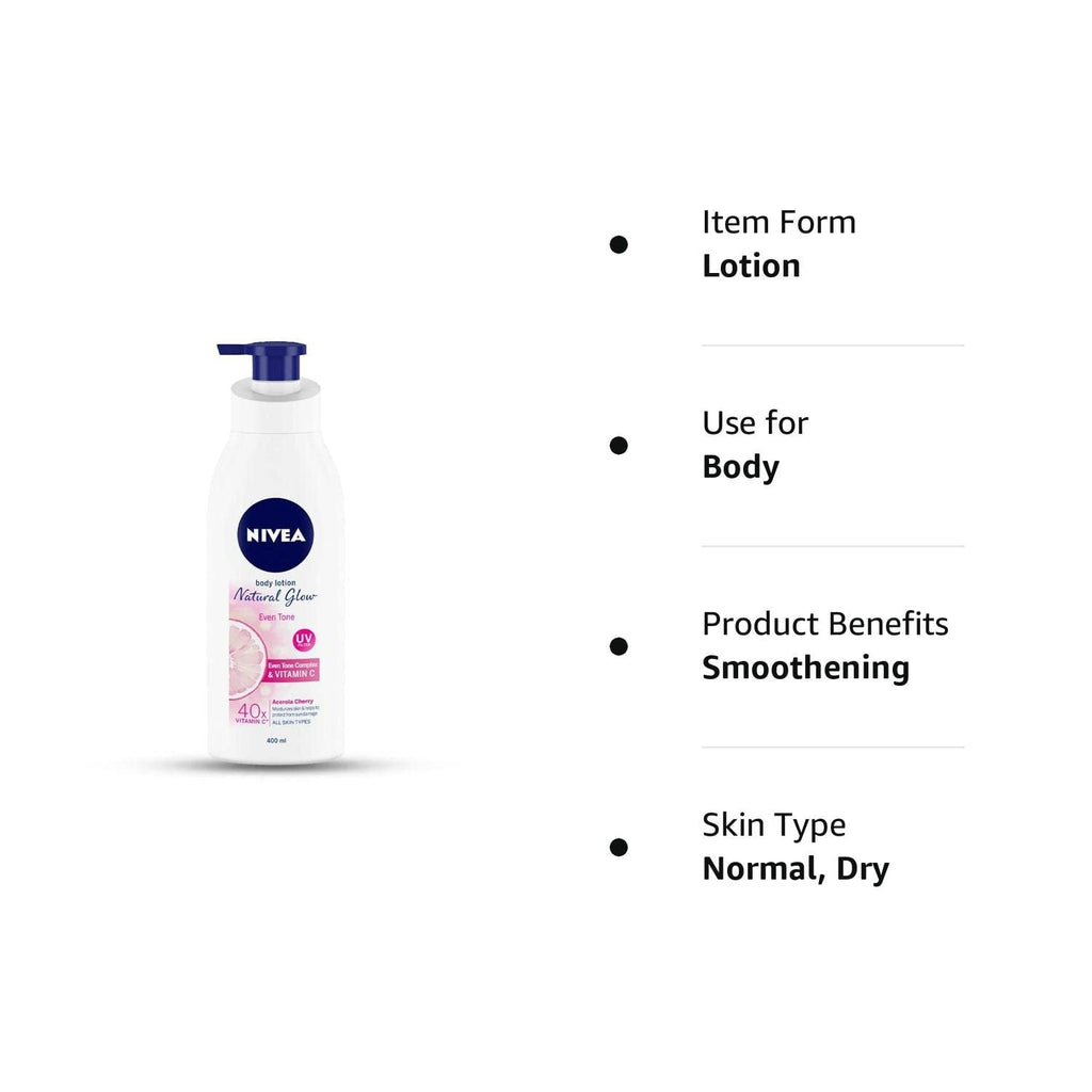 Nivea Body Lotion Natural Glow Even Tone UV Protect