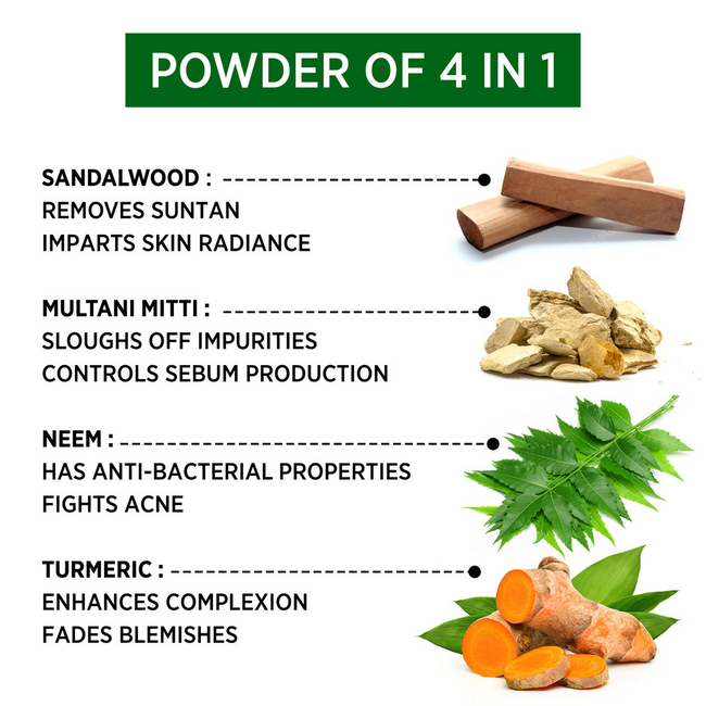 Alps Goodness Sandalwood,Multani Mitti,Neem & Turmeric Powder Main Image