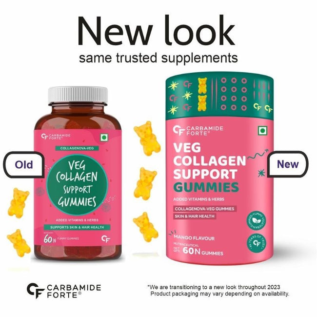 Carbamide Forte Veg Collagen Support Gummies - Mango Flavor Main Image