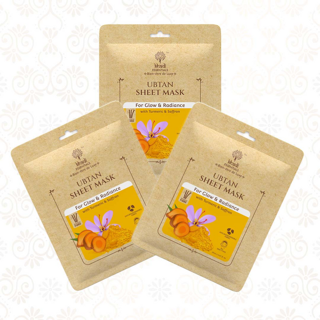 Khadi Essentials Ubtan Serum Sheet Mask Hover Image