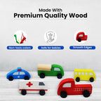 Matoyi Wooden Emergency Toy Vehicle Set of 5